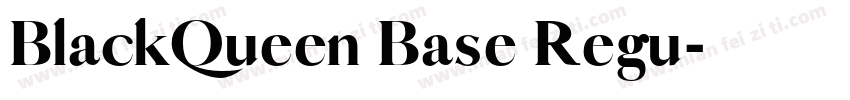 BlackQueen Base Regu字体转换